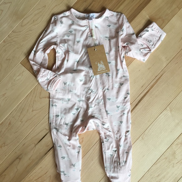Angel Dear Other - Angel Dear ruffle zipper footie